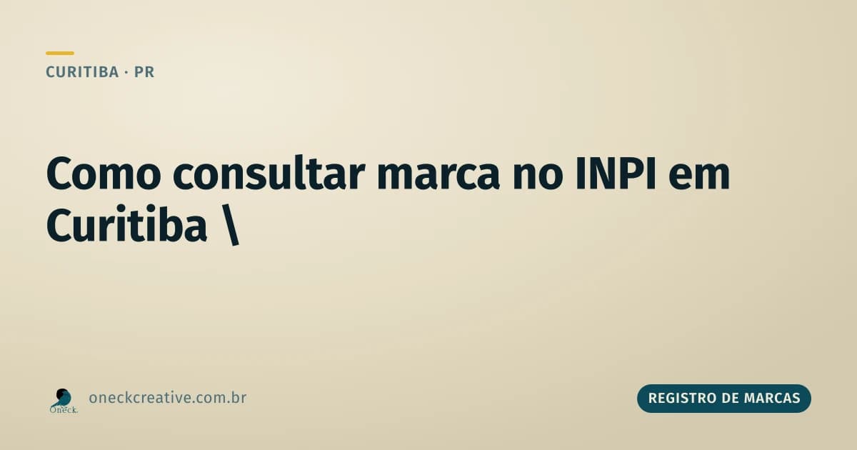 Como consultar registro de marcas no INPI em Curitiba
