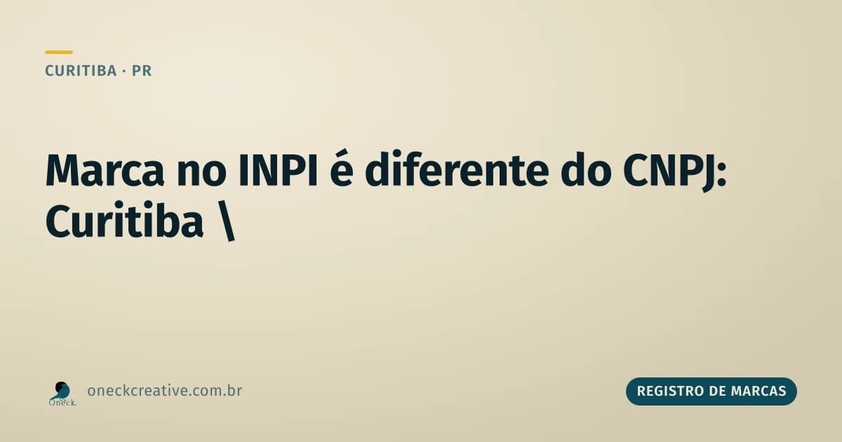 Como consultar registro de marca no INPI em Curitiba
